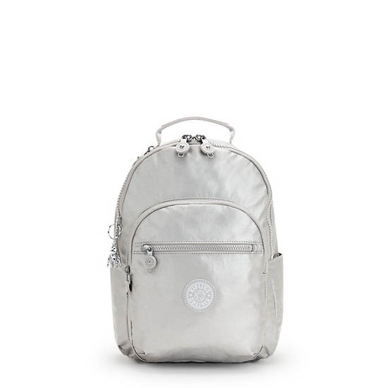 Kipling Seoul Small Metallic Tablet Laptop Taske Sølv | DK 1701DF